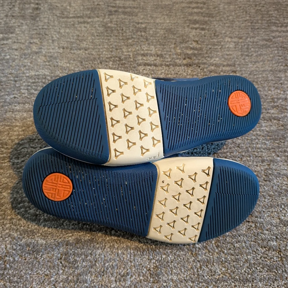 Kids Navy and Coral Casual Sneakers